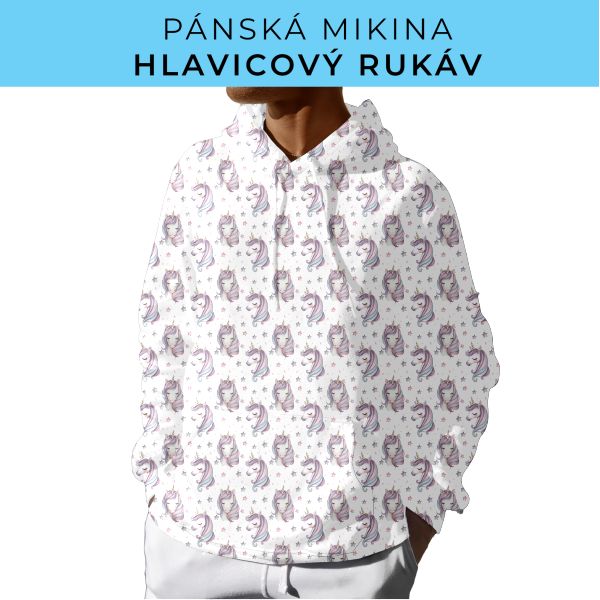 PÁNSKÝ střih - mikina s kapucí