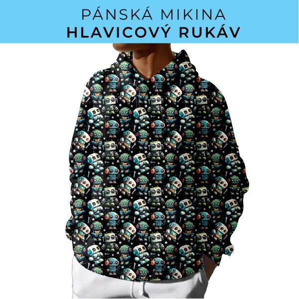 PÁNSKÝ střih - mikina s kapucí