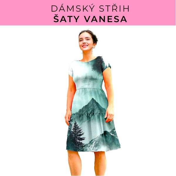 Dámský střih šaty Vanesa