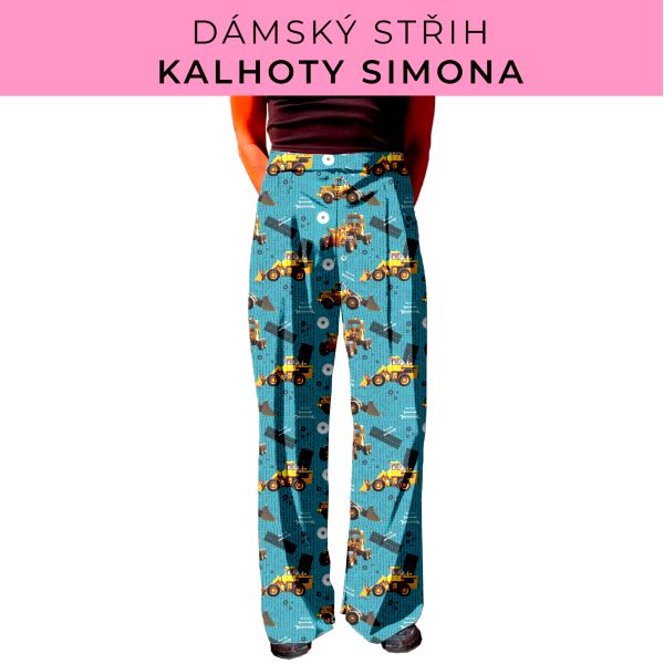 Dámský střih - kalhoty Simona