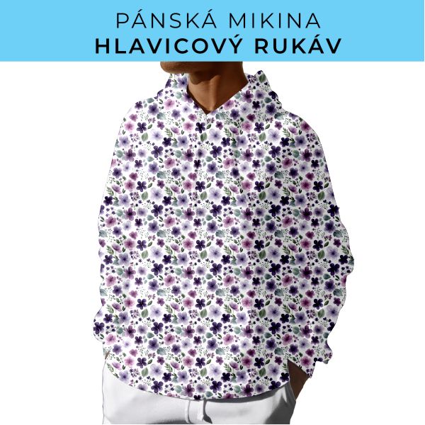 PÁNSKÝ střih - mikina s kapucí