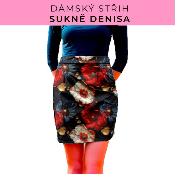 Dámský střih - Dámská sukně Denisa