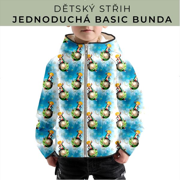 Dětský střih - jednoduchá dětská BASIC  bunda
