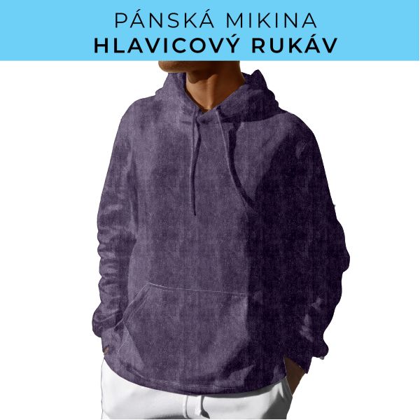 PÁNSKÝ střih - mikina s kapucí