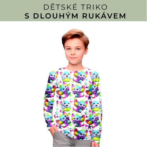 DĚTSKÝ střih - triko dlouhý rukáv