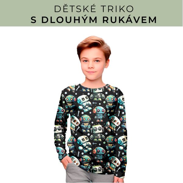 DĚTSKÝ střih - triko dlouhý rukáv