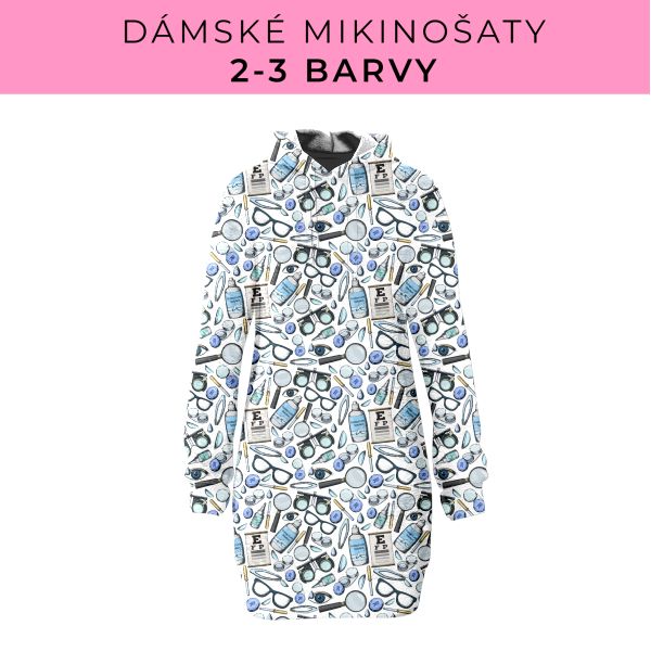 DÁMSKÝ střih - Mikinošaty 2-3 barvy