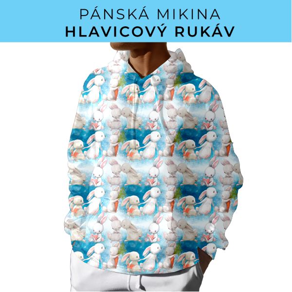 PÁNSKÝ střih - mikina s kapucí