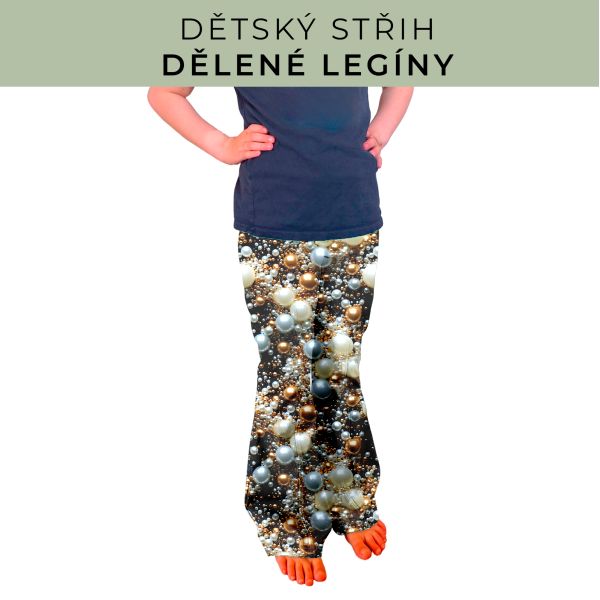 Dětský střih - Dělené legíny