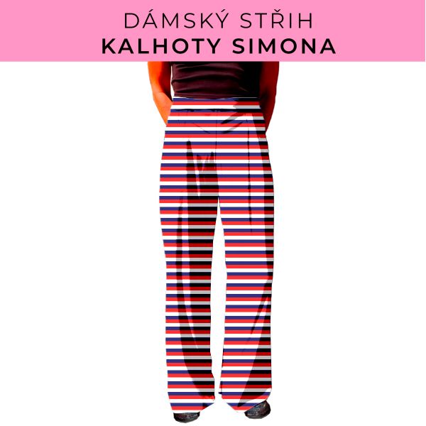 Dámský střih - kalhoty Simona