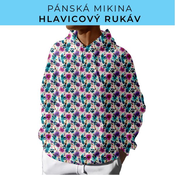 PÁNSKÝ střih - mikina s kapucí