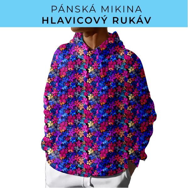 PÁNSKÝ střih - mikina s kapucí