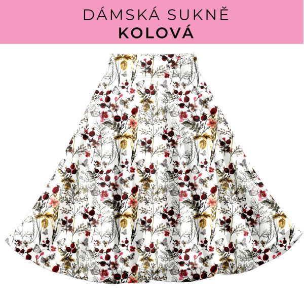 DÁMSKÝ střih - Kolová sukně