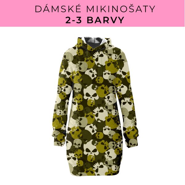 DÁMSKÝ střih - Mikinošaty 2-3 barvy
