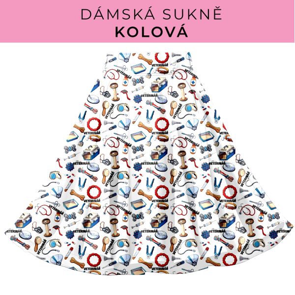 DÁMSKÝ střih - Kolová sukně