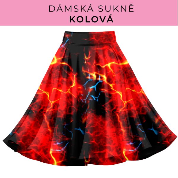DÁMSKÝ střih - Kolová sukně