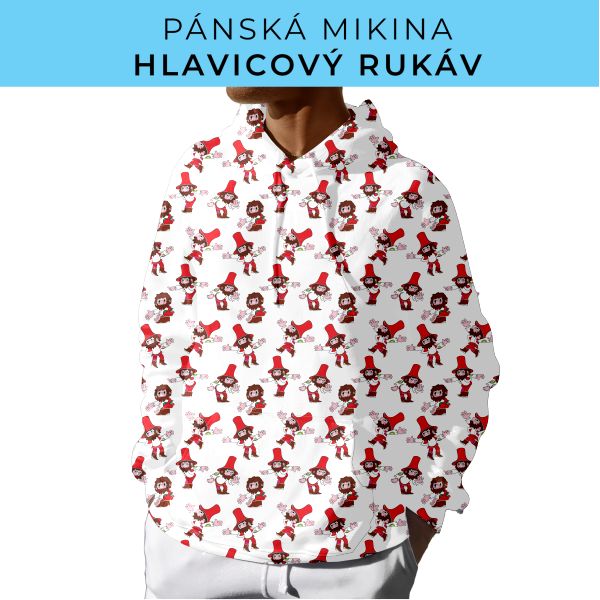 PÁNSKÝ střih - mikina s kapucí