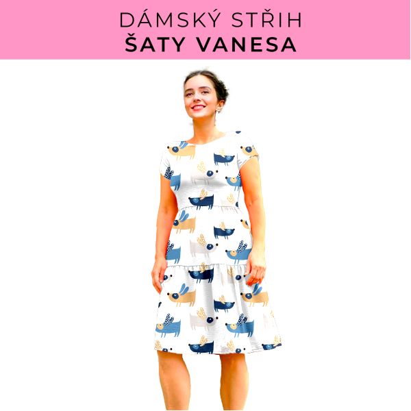 Dámský střih šaty Vanesa