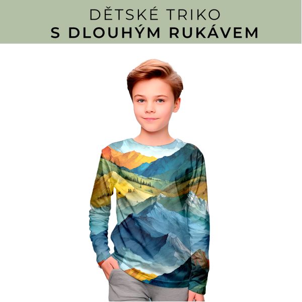 DĚTSKÝ střih - triko dlouhý rukáv