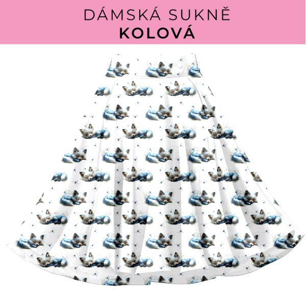 DÁMSKÝ střih - Kolová sukně