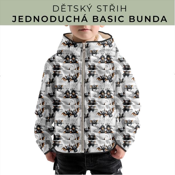 Dětský střih - jednoduchá dětská BASIC  bunda