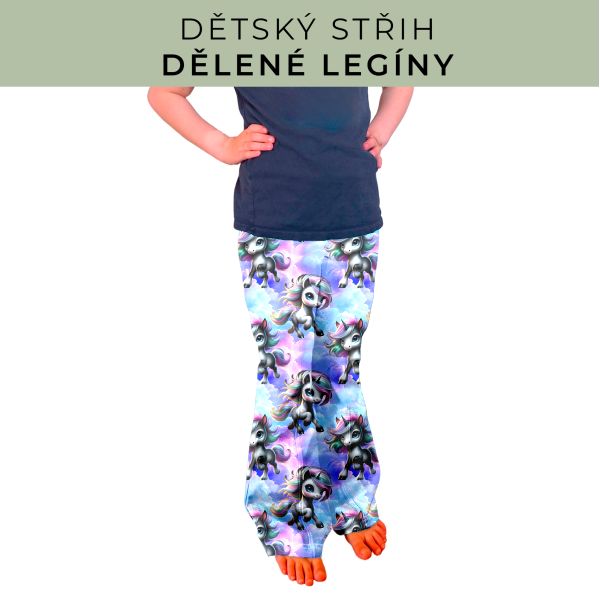 Dětský střih - Dělené legíny