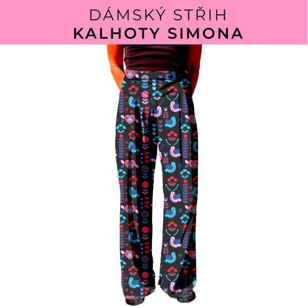 Dámský střih - kalhoty Simona