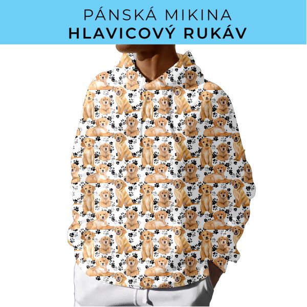 PÁNSKÝ střih - mikina s kapucí