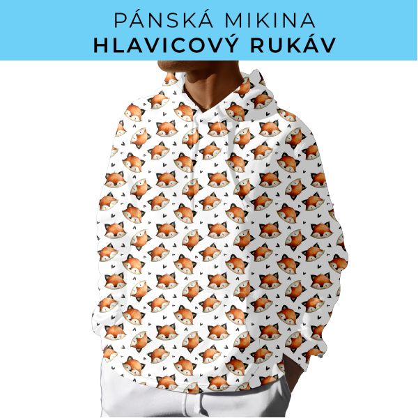 PÁNSKÝ střih - mikina s kapucí