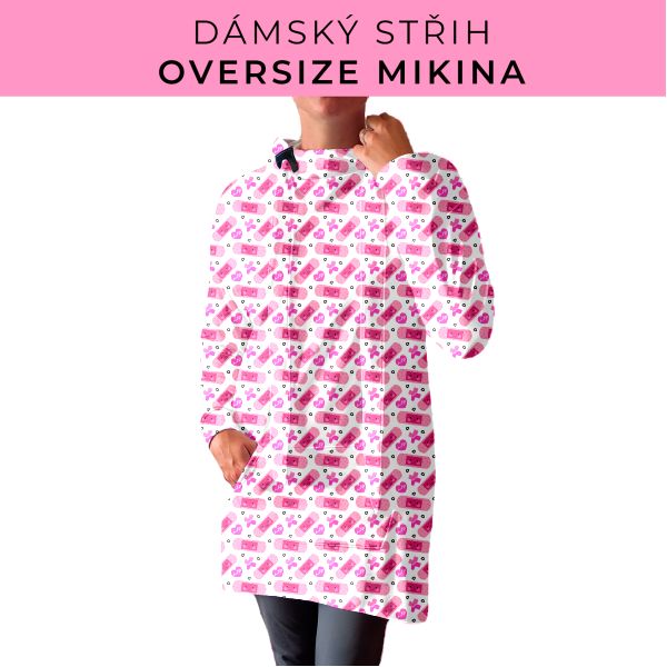 DÁMSKÝ střih - Oversize mikina