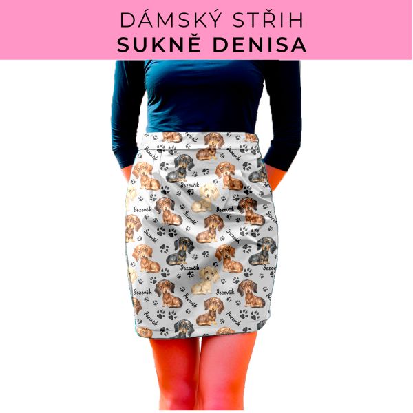 Dámský střih - Dámská sukně Denisa