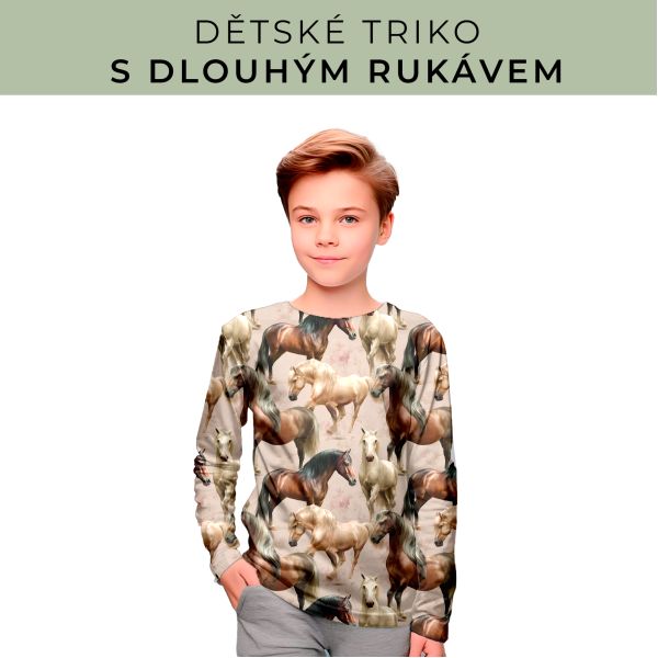DĚTSKÝ střih - triko dlouhý rukáv