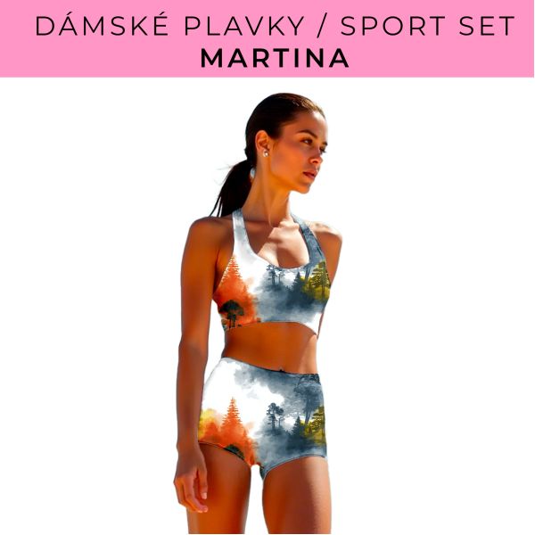 Dámský střih - plavky / sportovní set Martina