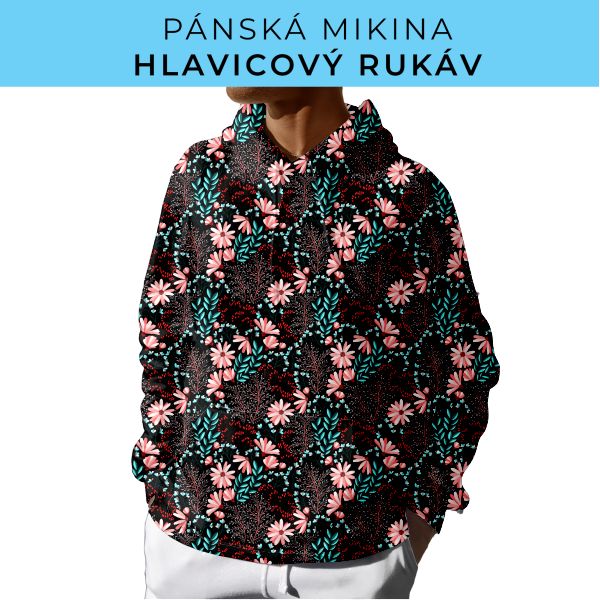 PÁNSKÝ střih - mikina s kapucí