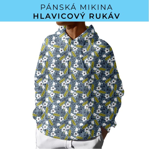 PÁNSKÝ střih - mikina s kapucí