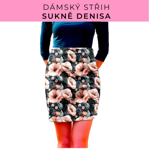 Dámský střih - Dámská sukně Denisa