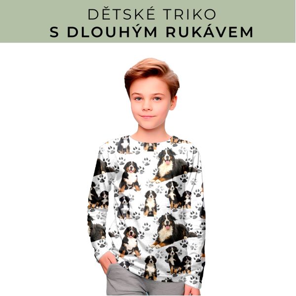 DĚTSKÝ střih - triko dlouhý rukáv