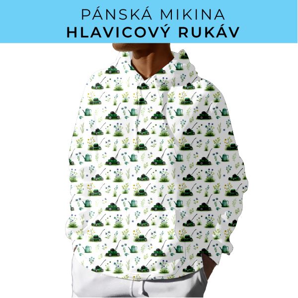 PÁNSKÝ střih - mikina s kapucí