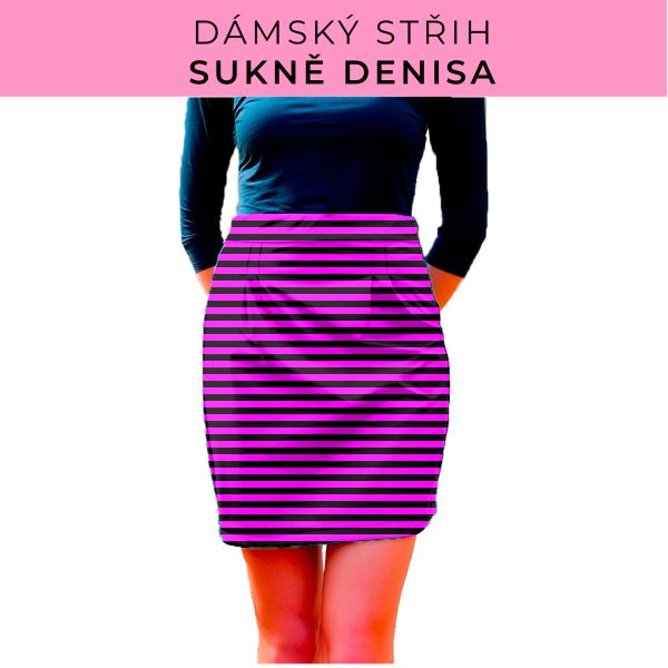 Dámský střih - Dámská sukně Denisa