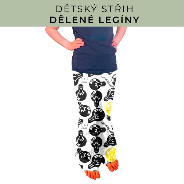 Dětský střih - Dělené legíny