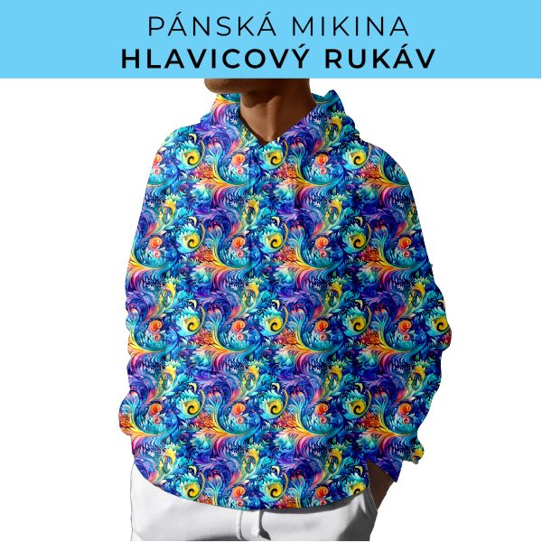 PÁNSKÝ střih - mikina s kapucí
