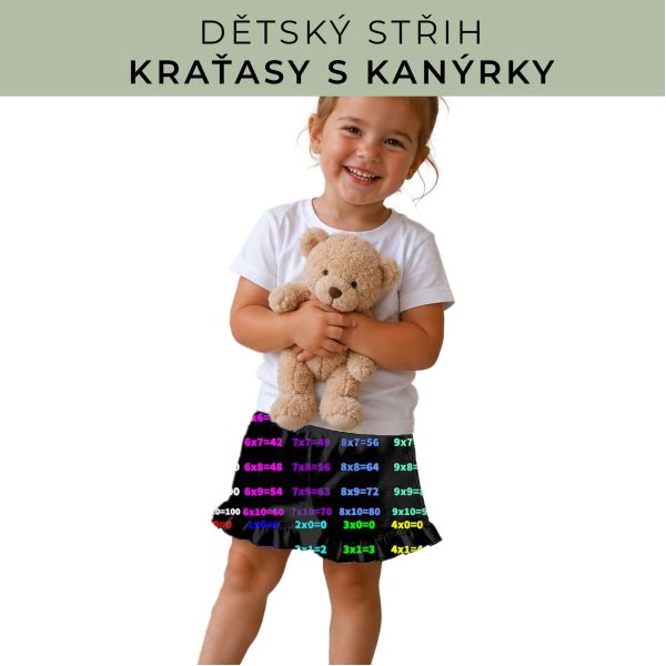 Dětský střih - Kraťásky s kanýrkem