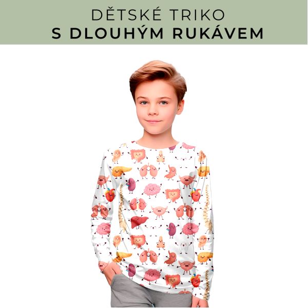 DĚTSKÝ střih - triko dlouhý rukáv