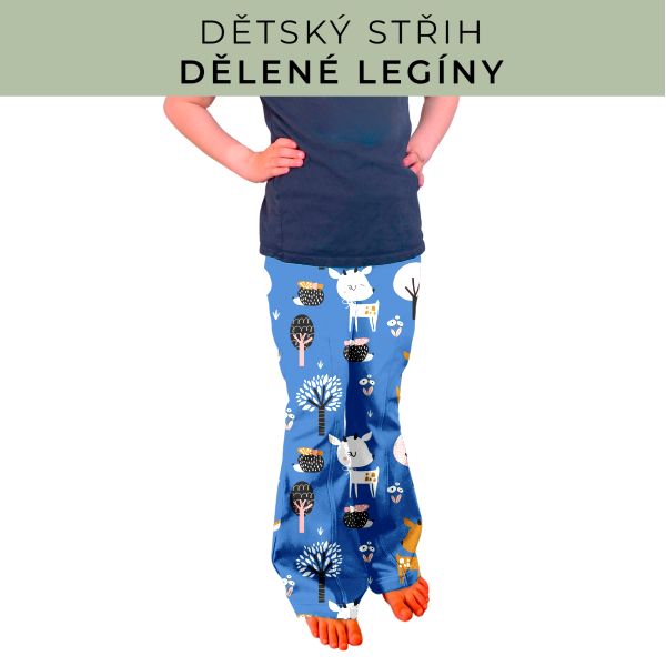 Dětský střih - Dělené legíny