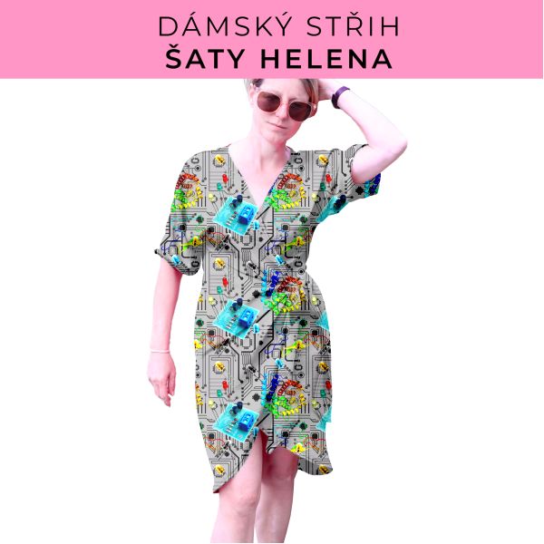 Dámský střih na šaty  Helena