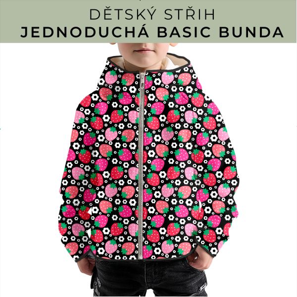 Dětský střih - jednoduchá dětská BASIC  bunda