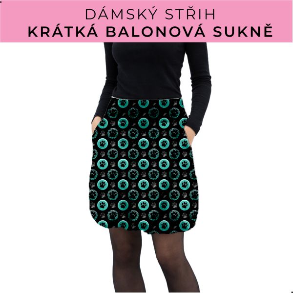 Dámský střih - balonová krátká sukně