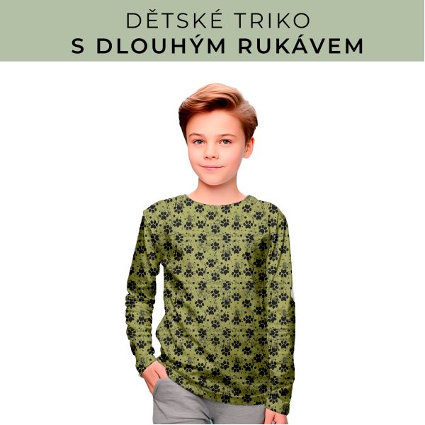 DĚTSKÝ střih - triko dlouhý rukáv