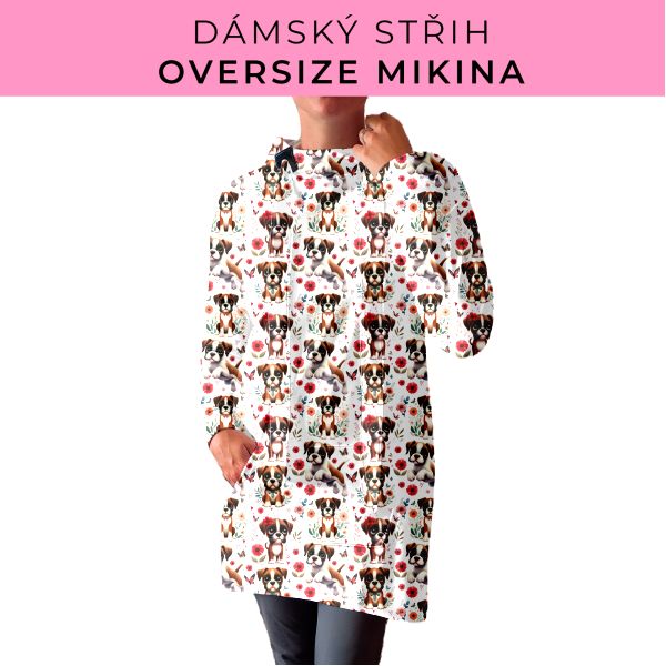 DÁMSKÝ střih - Oversize mikina