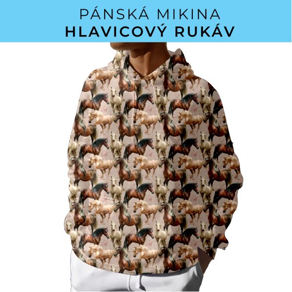 PÁNSKÝ střih - mikina s kapucí